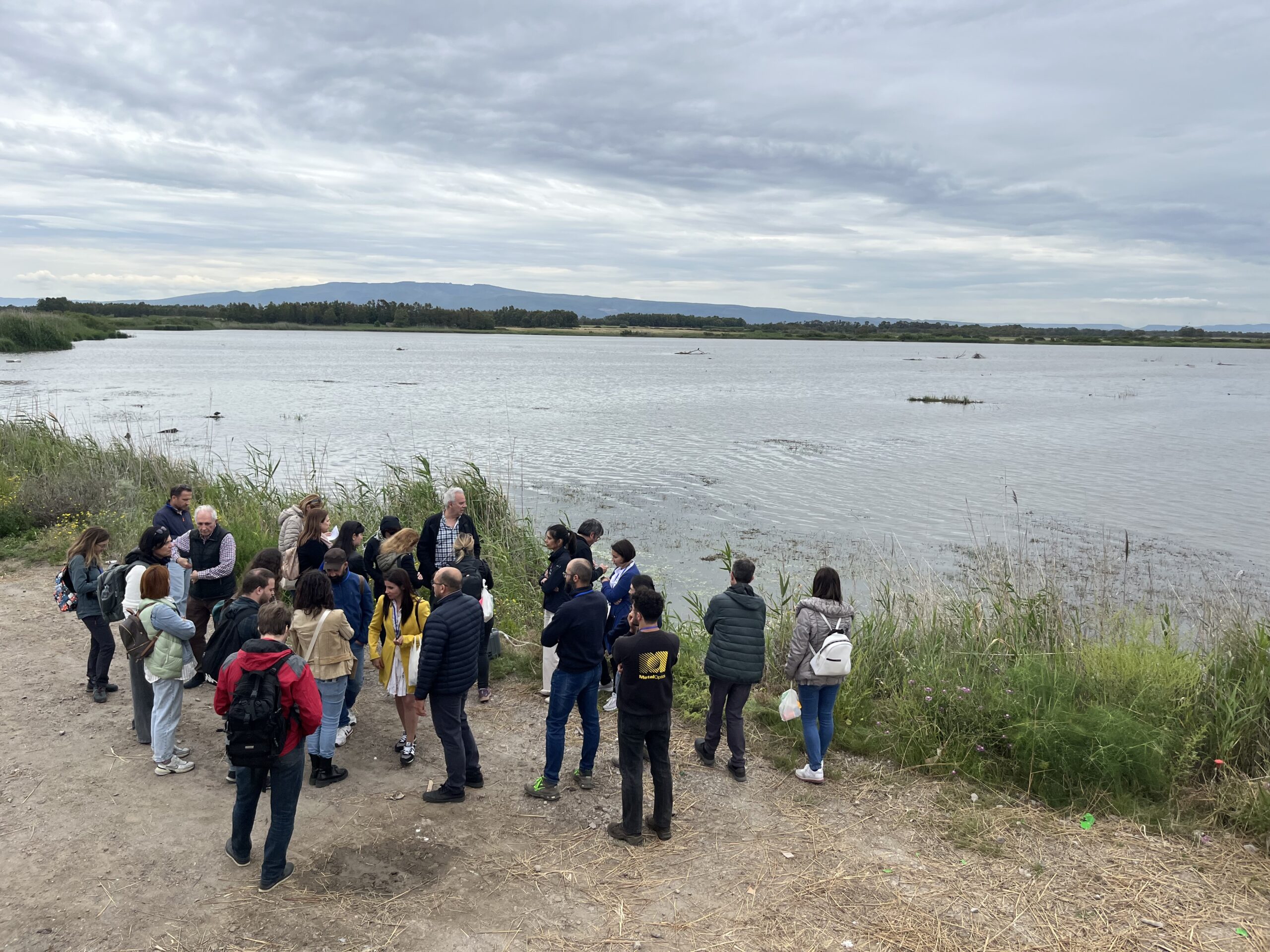 Wetland4Change team sampling and analysing carbon sequestrated in the lagoon of Marceddì | Sardinia