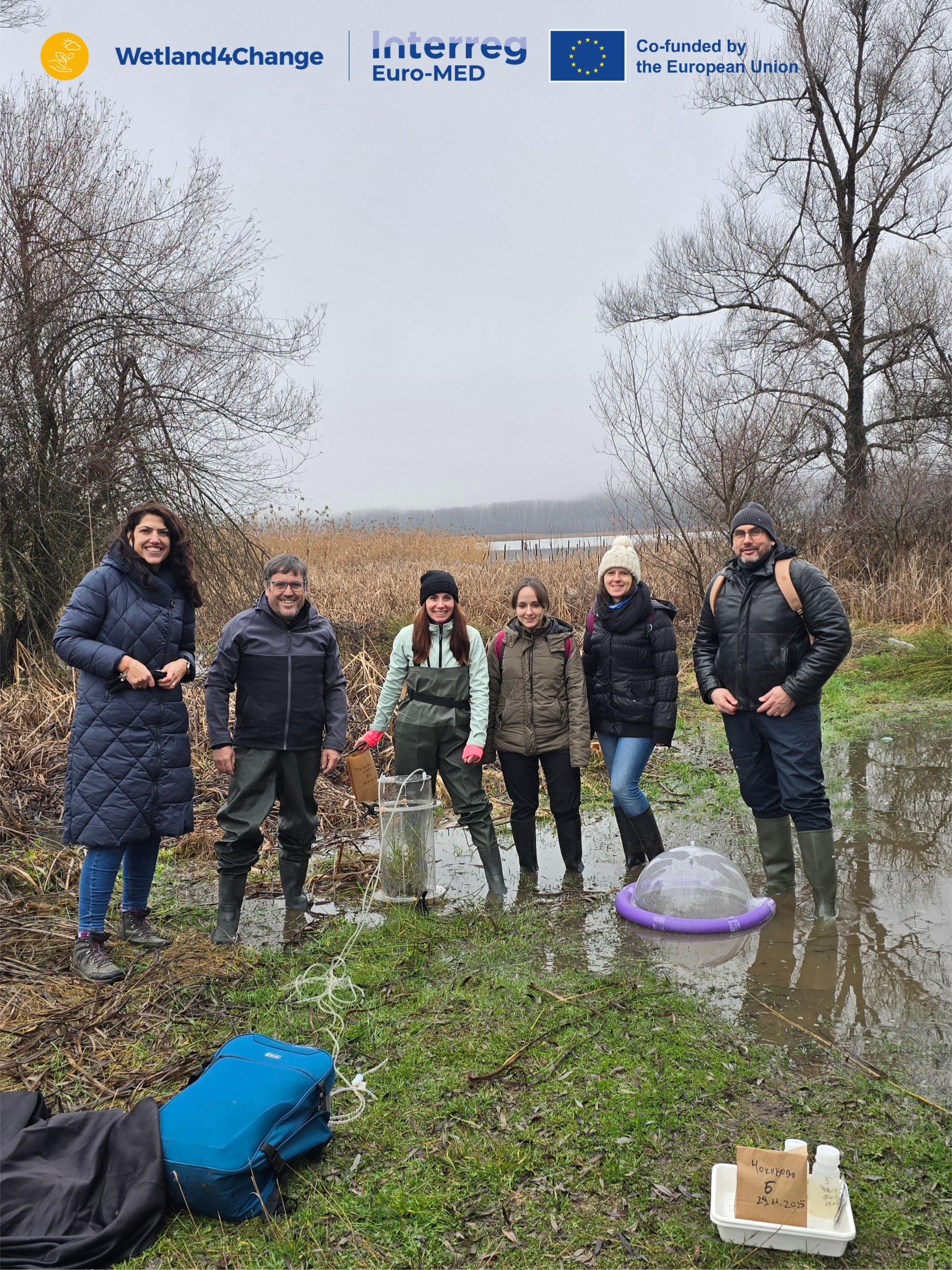 Wetland4Change - Field activity GHG measurement Struma | Bulgaria