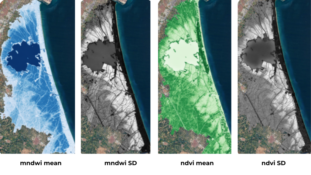 Albufera Spatial and temporal dynamics RGB composits