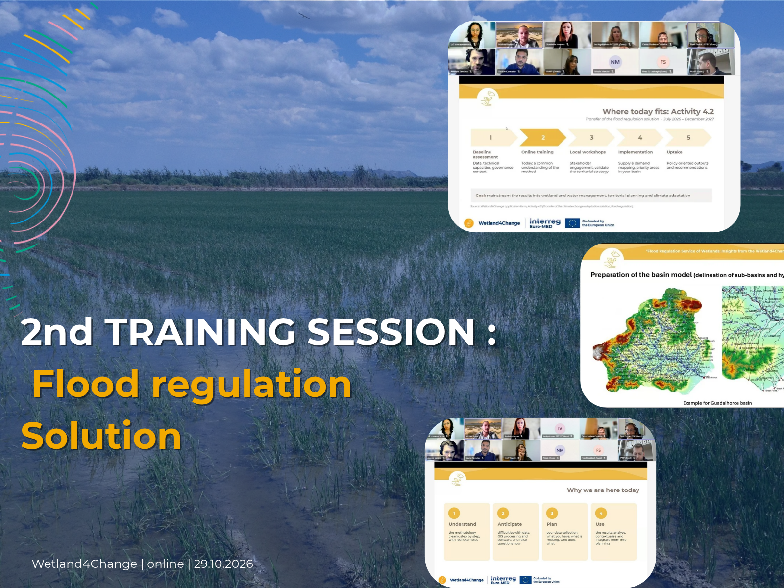 Wetland4Change training session flood regulation