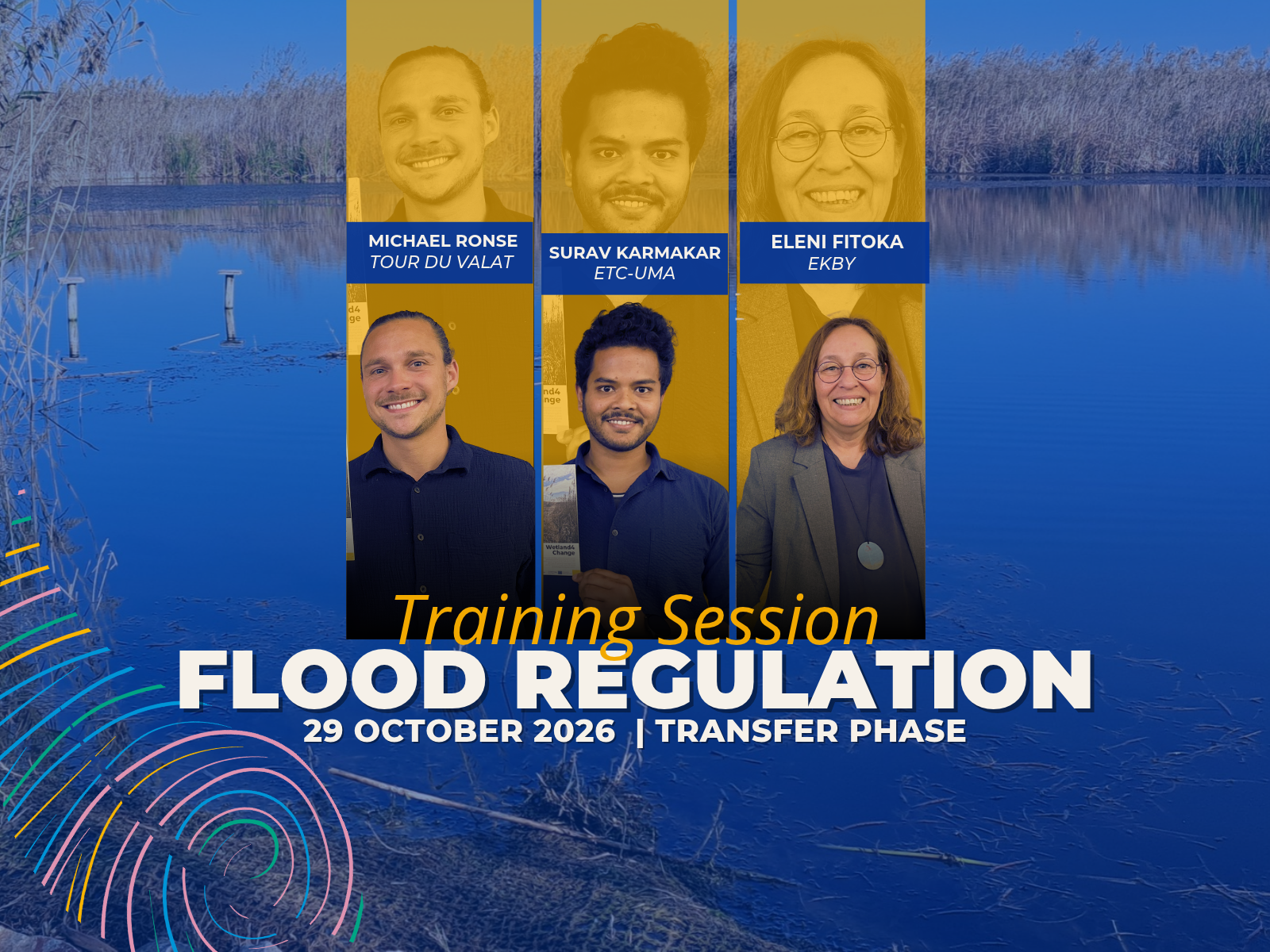 Wetland4Change training session flood regulation